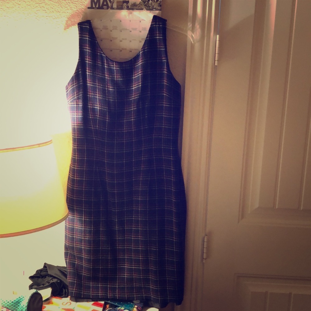 vintage plaid jumper